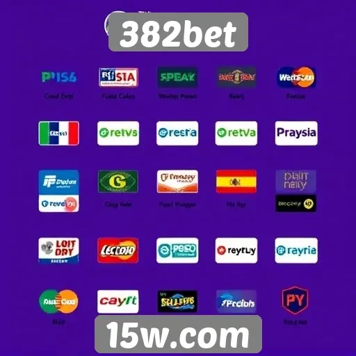 Opções de pagamento disponíveis no 382bet